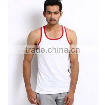 premium supplier wholesale plain white sleeveless pure cotton tank top on alibaba