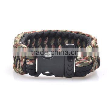 new weave paracord survival bracelet,wide paracord bracelet