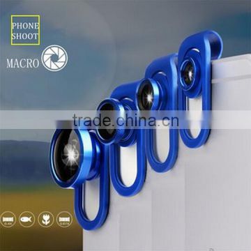 4 in 1 Universal Clip Lens / Mobile Phone Lens / clip fisheye lens for smartphone