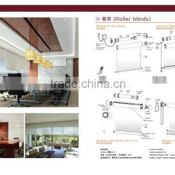 New Style Waterproof Aluminum Sunscreen Fabric Manual Roller Blinds and Curtains photo-3