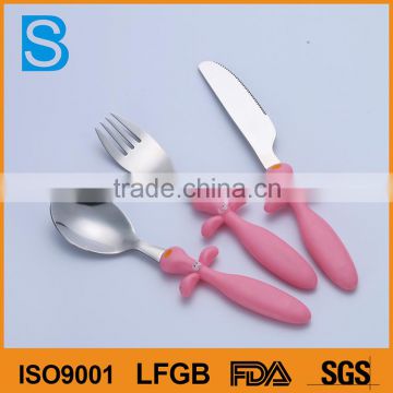 Fashionable children knife fork spoon set