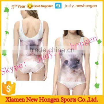 2015 women's sublimation printing fabric swimwear