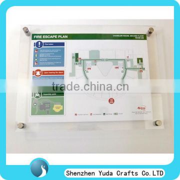 large custom acrylic picture frame wall mount acrylic funny picture photo frame with screws cheap high quality