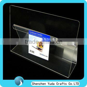 Plexiglass Book Holder Protect Your Book, Clear Book Display Rack, Clear Acrylic Cookbook Stand