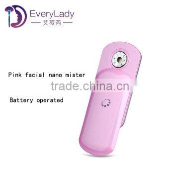 Battery operated facial mini handy ion mist sprayer