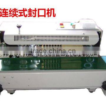 Continuous plastic sealing machine
