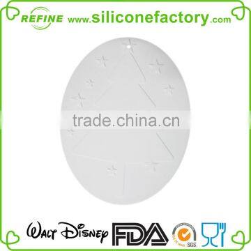 Christmas decoration silicone mat wholesale Christmas tree shaped silicone pot mat