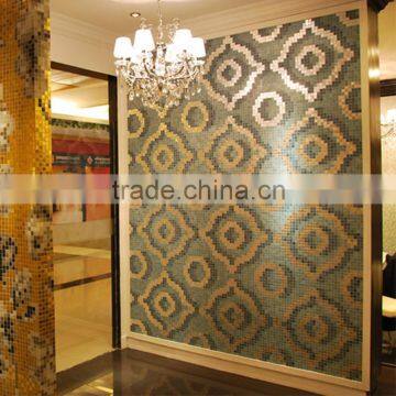 JY-P-B02 beautiful mosaic tiles glass mosaic painting best selling mosaic design for wall