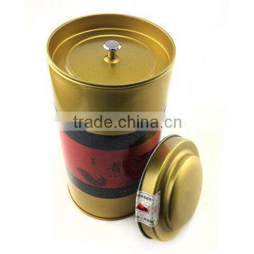 Decorative tea coffee tin can with 3D embossing logo