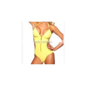 Super Sexy Backless Visual Show Thin Wetsuit Female Swimsuit Bikini Covered His Zipper photo-2