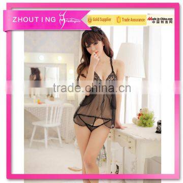 LG1014 sexy transparent lingerie hot cheap babydoll underwear