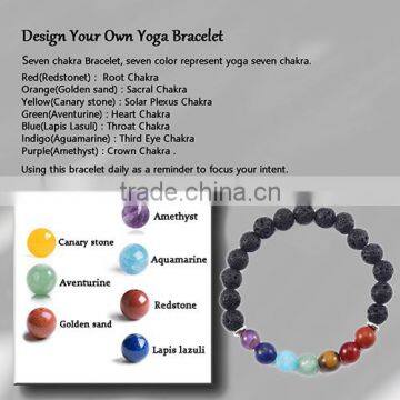 New Design Jewelry Natural Stone Bracelet Lava Stone Bracelet photo-4