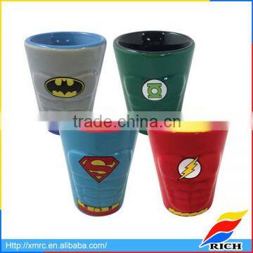 Multi colored cheap personalized ceramic shot glasses