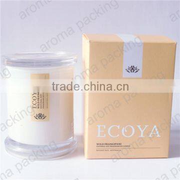 professional cardboard candle gift packing box with custom logo, lucury candle box for candle jar