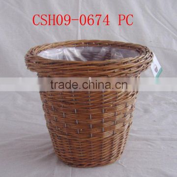 willow basket for garden or plant