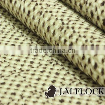 China Textile furniture upholstery print flock flocking manufacturer