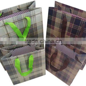 Double side printing Cardboard Shopping Paper Bag