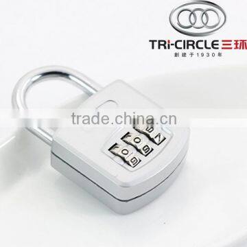 High Quality Tri-Circle Zinc Alloy Suitcase Travel Luggage Combination Padlock TC-AB40