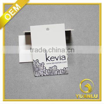 Custom 2 Sides Printed Die Cut Packaging Paper Cardboard Hang Tag