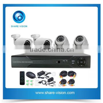 new products 4 channel hd bullet ahd camera dvr kit , security alarm system