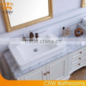 CRW GSP8708 Country Style Double Sink Bathroom Vanity