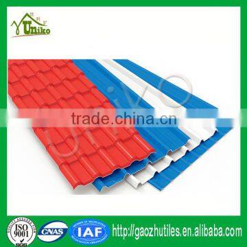 Abs 300 Micron Golden Ribbed Red Transparent Pvc Roof Sheet