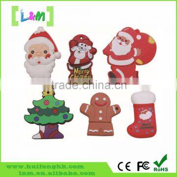 Bulk Promotional Gift Santa Claus Christmas 4gb 8gb 16gb Usb Flash Drive