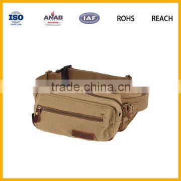 Fashionable and Cheap Canvas Multilayer Waist Bag for Boys and Girls
