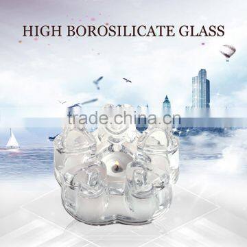 wholesale glassware suppliers borosilicate elephant candle holder