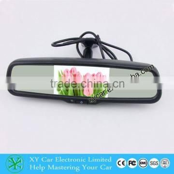 car monitor with bracket 4.3 inch car mirror monitor auto diming XY-2501