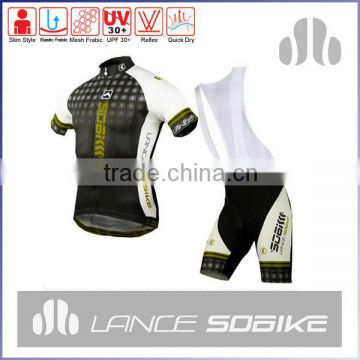 2015 hot sale professional cheap cycling bib shorts cycling jersey sets