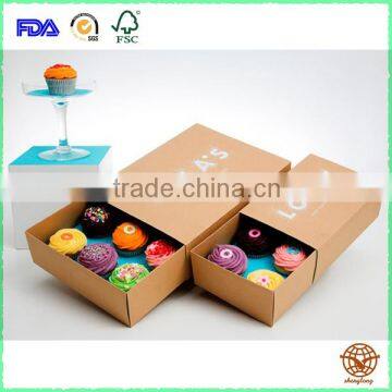 Hot Selling Eco-friendly Printed Kraft Cake Box ,Customize Kraft Cake Box