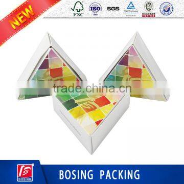 Customized food packing boxes for sandwiches , food grade paper box foldable design