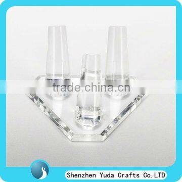 Clear Plexiglass Finger Ring Display Holder