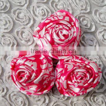 Direct Manufacturer Cheap Item to Sell Ribbon Satin Rose Flower Artificial Design for Holiday/party/tutu Dress Supplies photo-3