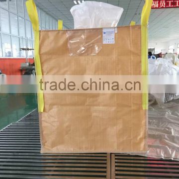 1 ton super sack packing for calcium carbonate with UV treated