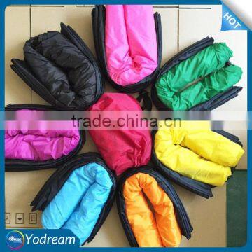 Fast Inflatable Camping Sofa banana Sleeping Bag Hangout Nylon lazy lay laybag Air Bed chair Couch Lounger Saco de dormir