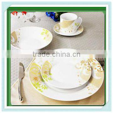 9inch ceramic plates, ceramic plain white plates dishes, flat dessert plates