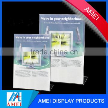 custom A4 acrylic document display holder