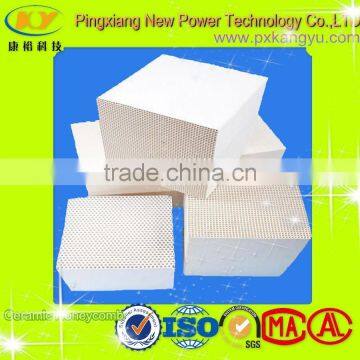 150*150*100mm 40cells ceramic honeycomb heat exchanger