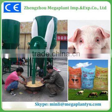 automatic animal pig chicken feed crusher and mixer machine