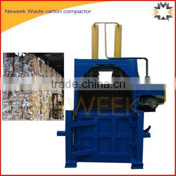 Neweek vertical hydraulic cardboard baler waste carton compactor