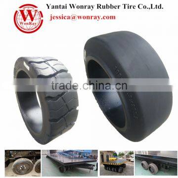 Forklift Scissor Lift Trailer OTR Mining Press-on Solid Tire Wheel photo-6