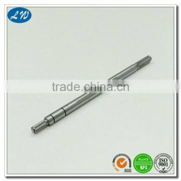 Stainless steel motor shaft hollow shaft motor spare parts with Flat