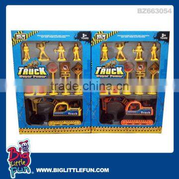 Friction toy truck crane set