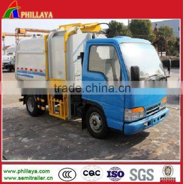 Dongfeng Chassis 4*2 Hydraulic Arm Garbage Compactor Truck For Sale photo-3