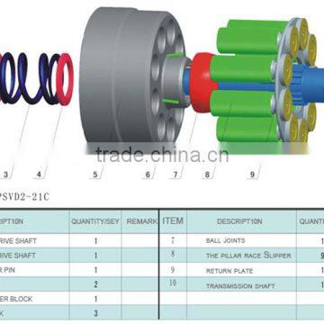 PSVD2-21C hydraulic pump parts