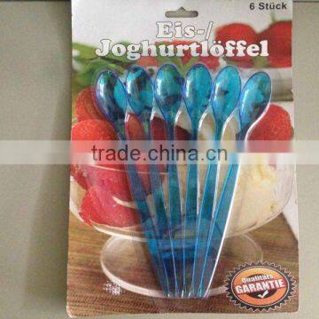 6 PCS PLASTIC SPOON