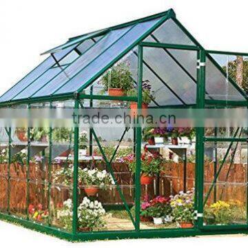 garden aluminum polycarbonate green house grow tent 6x8ft