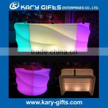 Nightclub furniture led glowing bar counter table